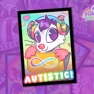 Species Tag Badges - Autistic | Convention badge for furries, Therians, otherkin, LGBT+ pride