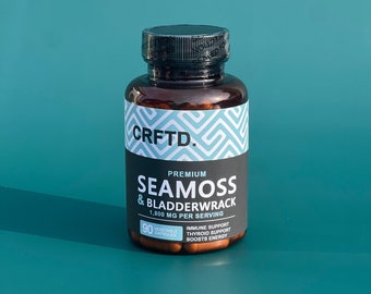 Sea Moss + Bladderwrack | 90 Capsules | A Natural Approach to Wellness | Quick Ship
