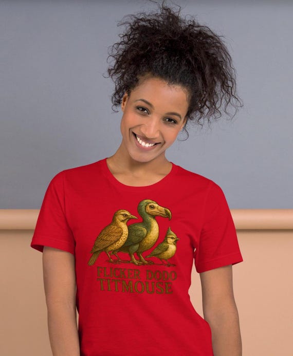 Flicker, Dodo, Titmouse Bella Canvas Unisex T-shirt