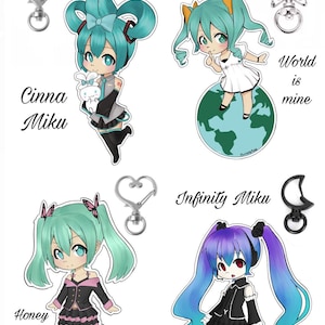 Miku Acrylic Keychains