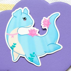 Loch Ness Monster Sticker – Kawaii Nessie Vinyl Decal – Cute Waterproof Sticker for Laptops, Notebooks, Planners