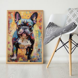 French Bulldog, Pop Colorful Series, French Bulldog Art Print, French bulldog Poster, Dog Art, Dog Lover Gift