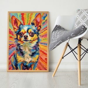 The Chihuahua, Pop Colorful Series, Chihuahua Art Print, Chihuahua Poster, Dog Art, Dog Lover Gift