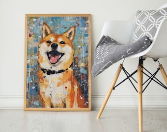 Shiba Inu, série colorée Pop, impression d’Art Shiba Inu, affiche Shiba Inu, Art de chien, cadeau d’amant de chien