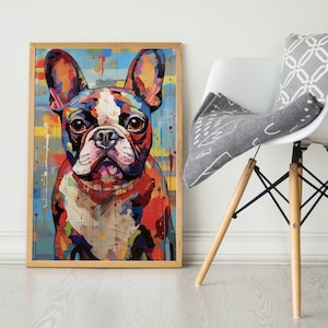 French Bulldog, Pop Colorful Series, French Bulldog Art Print, French bulldog Poster, Dog Art, Dog Lover Gift
