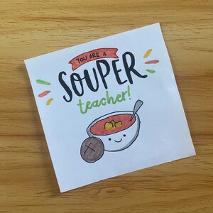Souper Teacher Card