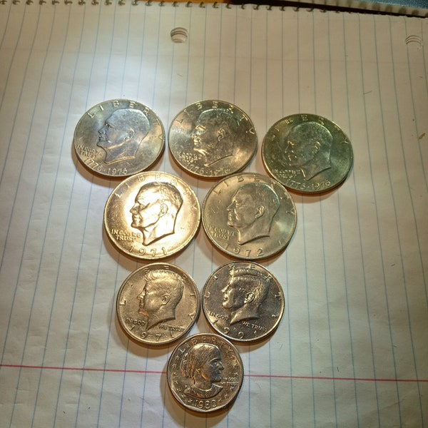 Collectable Coins!! Eisenhower, Kennedy, Susan B, Sacagawea, Presidential Dollars!!!