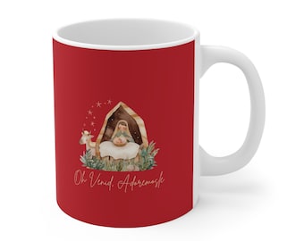 Tasse à café de la Nativité chrétienne, cadeau de Noël, verset de la Bible en espagnol