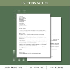 Carta de aviso de desalojo, plantilla de aviso de desalojo, carta de desalojo, plantilla de aviso de desalojo, carta de desalojo imprimible, aviso al propietario.