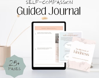 Self-compassion Guided Journal | Workbook | Therapy Resource | Self-care | PDF