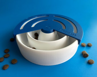 Interactive Slow Feeder for Dogs | Stimulating Feeding Bowl | Puzzle Bowl for Pups | Healthy Eating | Digital SLT | 3D Print