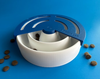 Interactive Dog Slow Feeder: 3D Print Puzzle Bowl (Digital STL)