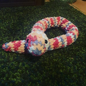 Crochet snake plushie