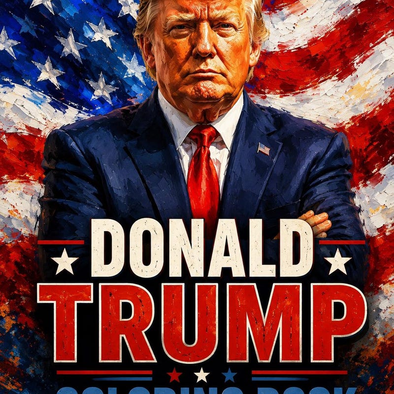 Trump Colouring Book - Etsy