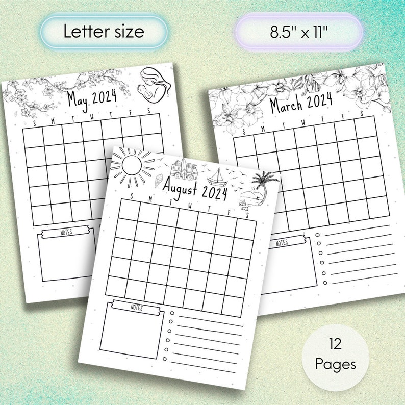 Calendar 2024 Printable Calendar - Il 794xN.5657266014 Aizs 