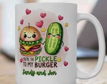 Personalized Couples Coffee Mug Funny Romantic Gift for Him and Her Anniversary Valentine Wedding Present