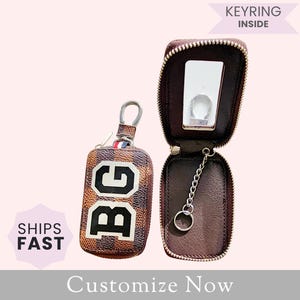 Keychain FOB Case, Key Fobs Holder, Personalized Car Keys Cover, Keychains Accessory, Keyring Case Holder, Gift for Her, Gift for Boyfriend