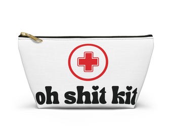 Lustiger Accessoire Beutel Notfall Bedarf Make-up Reisetasche Beutel Organizer Lustiges Geschenk für Freund Mitarbeiter Geburtstag Bachelorette Humor Geschenk