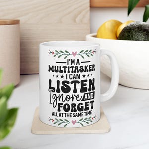 Multitasker Sassy Sarcastic Mug Snarky Coffee Cup Funny Morning Funny Gag Gift Humorous Tea Mug Present for Office Coworker