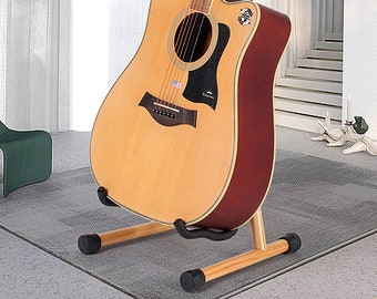 Guitar Stand Vertical Stand Floor Stand Guitar Rack Placement Rack Ukulele Rack Solid Wood Violin Stand