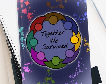 Together We Survived Dissociative Identity Disorder System Journal, DID OSDD PTSD Self Care Gift, Mental Health Diary, Trauma Notes Tracker