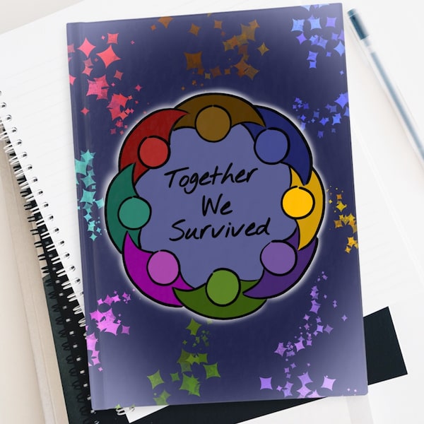 Together We Survived Dissociative Identity Disorder System Journal, DID OSDD PTSD Self Care Gift, Mental Health Diary, Trauma Notes Tracker