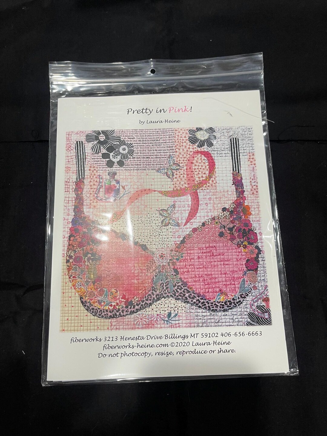 Pretty in Pink Pattern and Fabric Collage Kit - Etsy