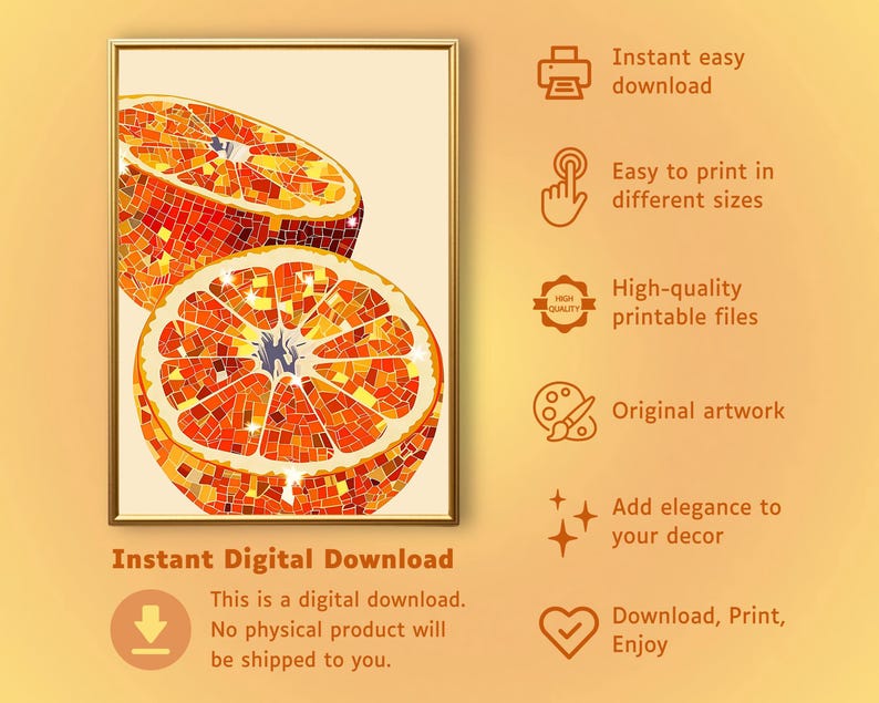 orange disco ball,funky wall art,disco ball wall art,orange decor,orange wall art,retro poster prints,orange disco print,preppy disco decor,retro kitchen decor,mirror ball art,bar cart prints,sparkle disco fruit print,glam wall art,trendy dorm decor