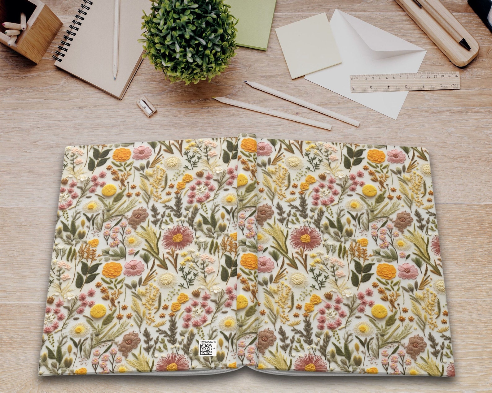 Whimsy Notebook Deco Whimsy Wildflower Journal | Vintage Cottagecore Flowers Pretty Notebook ...