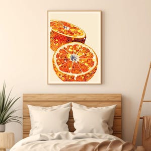 orange disco ball,funky wall art,disco ball wall art,orange decor,orange wall art,retro poster prints,orange disco print,preppy disco decor,retro kitchen decor,mirror ball art,bar cart prints,sparkle disco fruit print,glam wall art,trendy dorm decor