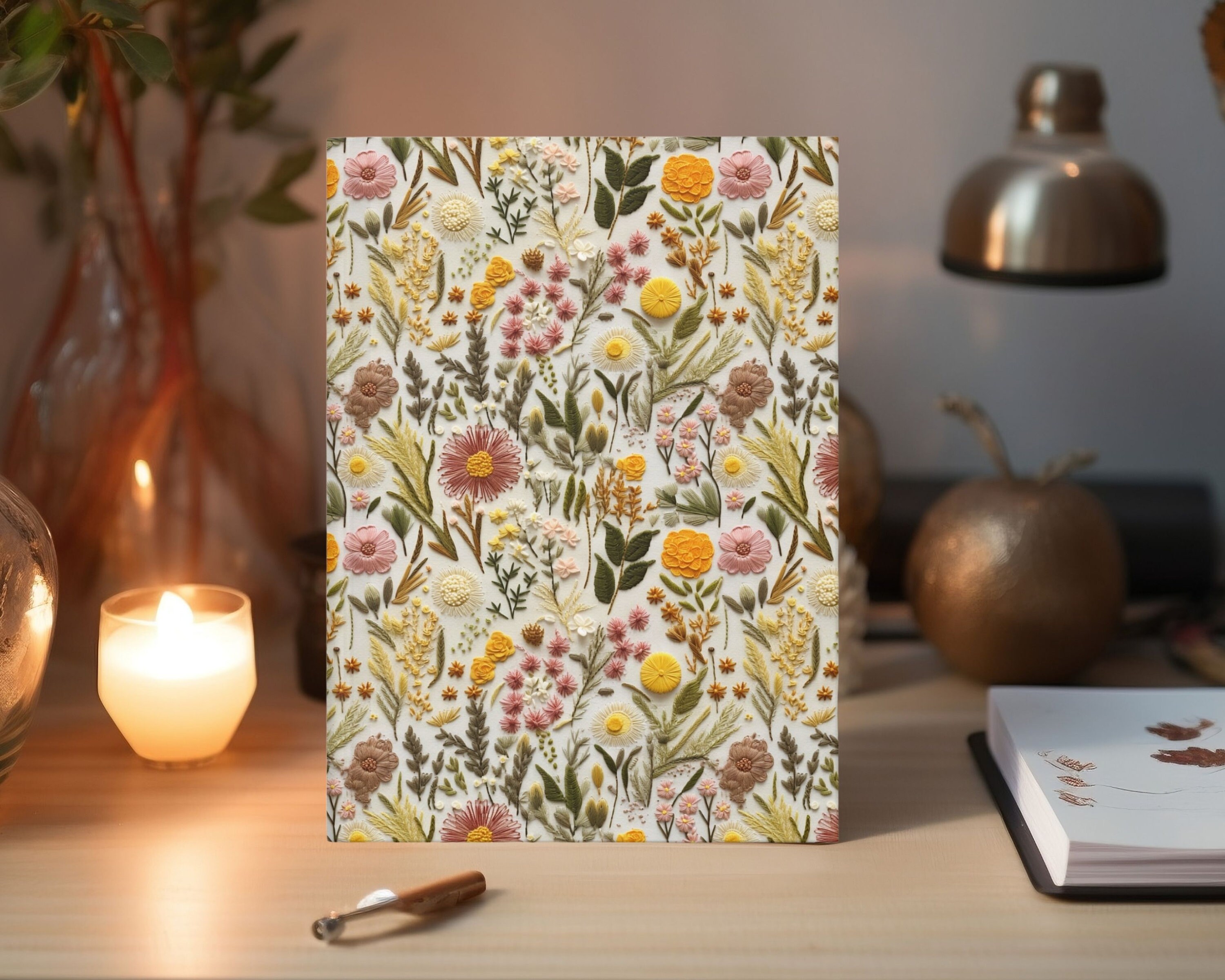Whimsy Notebook Deco Whimsy Wildflower Journal | Vintage Cottagecore Flowers Pretty Notebook ...