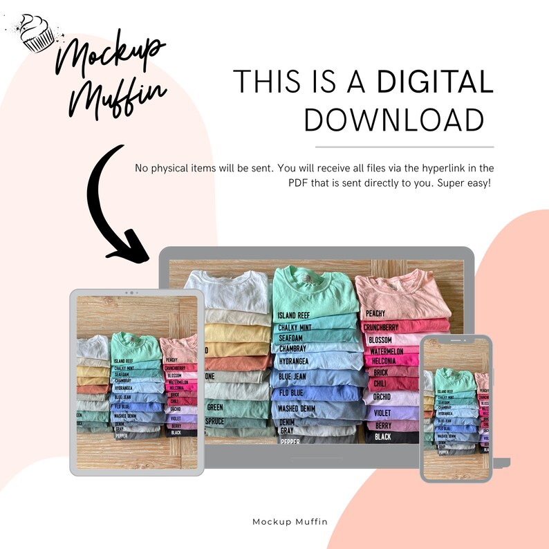 Comfort Colors Chart Tshirt Color Chart for Stunning Product Listings