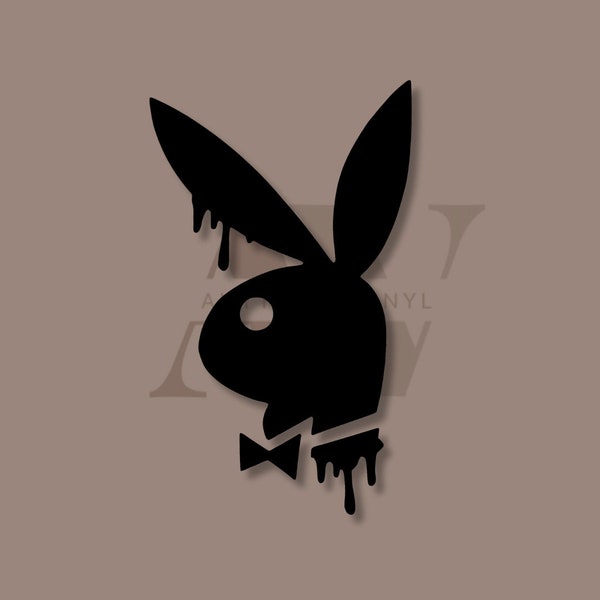 Drippy Playmate Bunny Decal