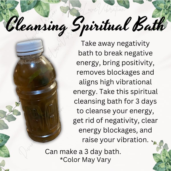 Spiritual Cleansing Bath, Spiritual Bath, Remove Negativity, Uncrossing Bath, Hex Removal, Full Moon