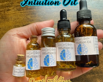 Intuition Oil, Spiritual connection Oil, Spiritual Oil, conjure, ritual oil, Mental Clarity, Psychic Awareness