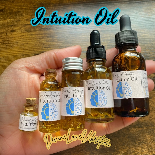 Intuition Oil, Spiritual connection Oil, Spiritual Oil, conjure, ritual oil, Mental Clarity, Psychic Awareness