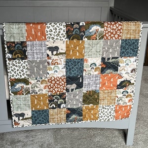 Handmade Safari Baby Quilt