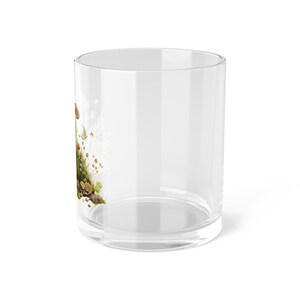 Copo de vidro para bar de cogumelo Toadstool 10 oz, utensílios para bar Cottagecore Mocktail, decoração de outono, copos para café gelado imagem 4