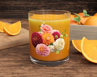 Copa de cóctel Dahlia, copa botánica para bar, vasos de jardín (10 oz)