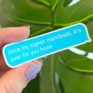 If Riders Could Text Signet Sticker inspired by Fourth Wing Iron Flame Onyx Storm Empyrean Series (water resistant glossy) (B-Grades option)