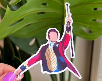Musical Ringmaster Waterproof Matte Sticker for Water Bottles, Laptops, Kindle Etc