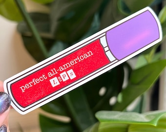 Pegatina de brillo de labios inspirada en Guts de Olivia Rodrigo - Resistente al agua