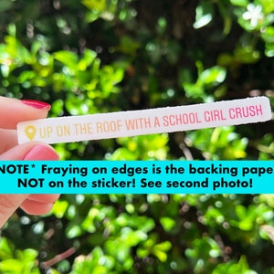 Adesivo per tag di posizione ispirato al re del mio cuore (impermeabile opaco)