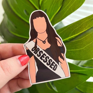 Obsessed Pageant Banner Sticker (Water Resistant/Glossy) Olivia Rodrigo Guts Inspired Sticker