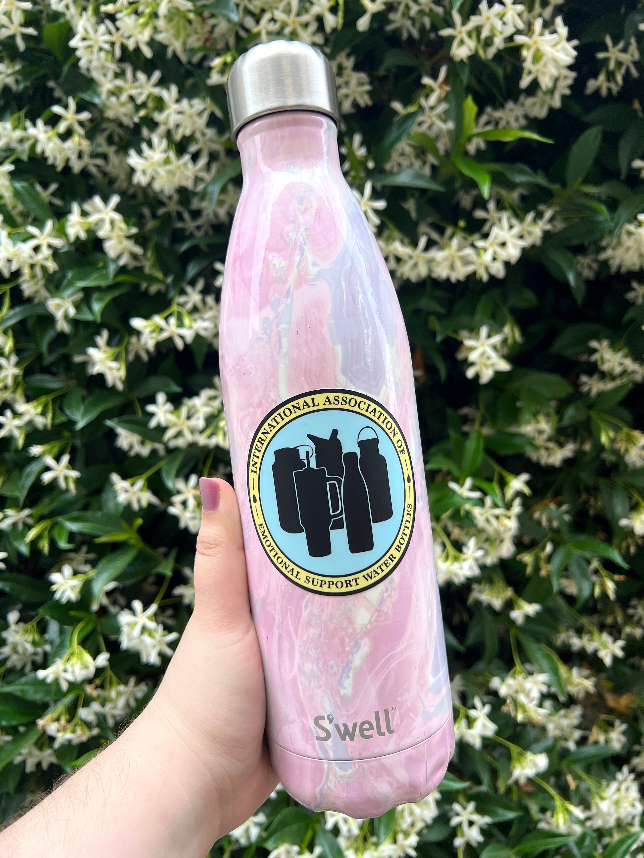 Emotional Support Water Bottle Sticker matte Waterproof Etsy