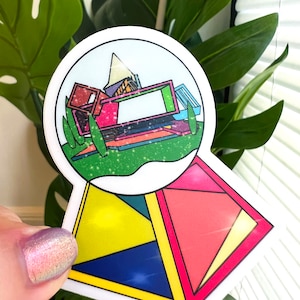 Weird Doll Magic Snow Globe Inspired Sticker waterproof matte