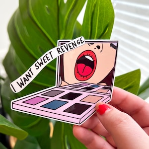 Get Him Back Palette Sticker (Water Resistant/Glossy) Olivia Rodrigo Guts Inspired Sticker
