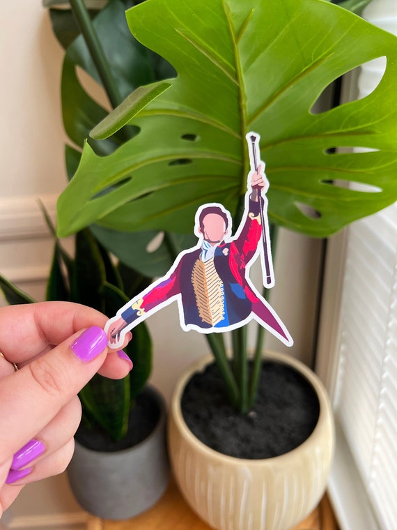 Musical Ringmaster Waterproof Matte Sticker for Water Bottles, Laptops, Kindle Etc