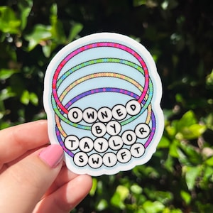 Owned By TS Eras Tour Friendship Bracelet Inspired Sticker (Waterproof Matte)