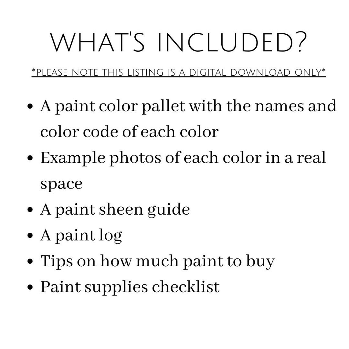 Sherwin Williams Paint Color Pallet, Whole House Color Pallet, Interior Paint Colors Etsy